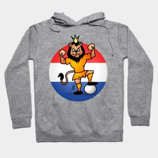 Orange soccer lion Hoodie